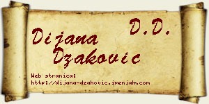 Dijana Džaković vizit kartica